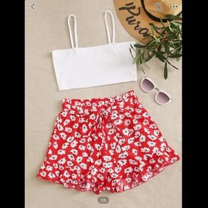 Crop top set